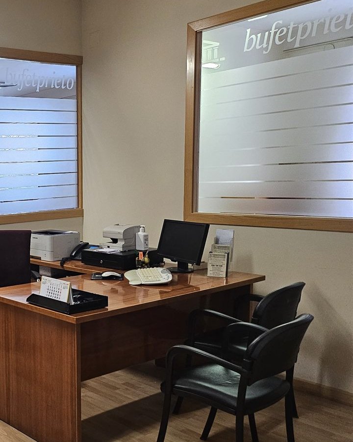 Recepción del despacho de Bufet Prieto en Granollers
