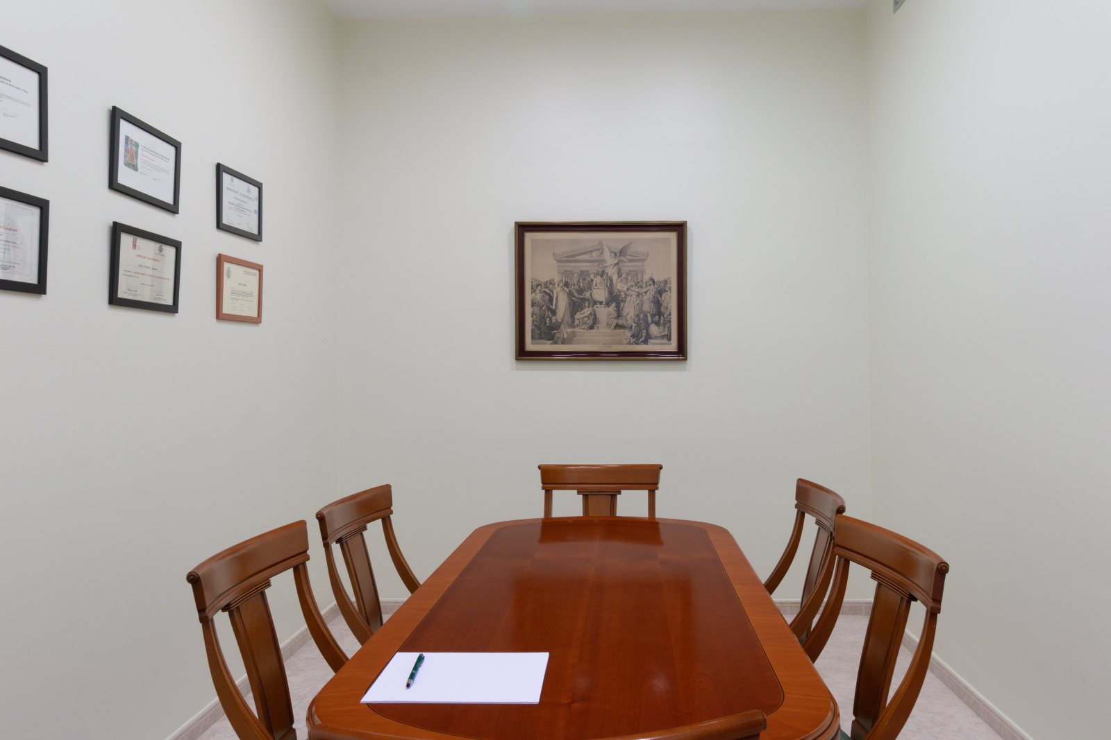 Sala de reuniones del despacho de Bufet Prieto en Mataró